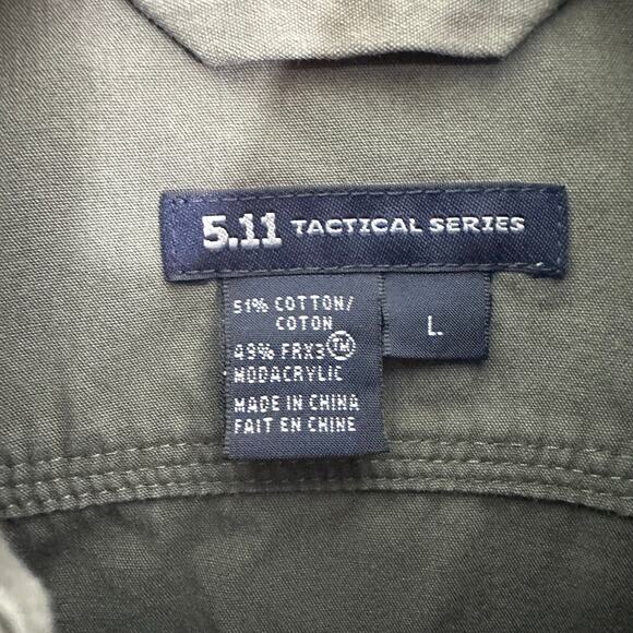 5.11 Tactical Series Olive Green Utility Jacket Coat Mens Large - Picture 2 of 8